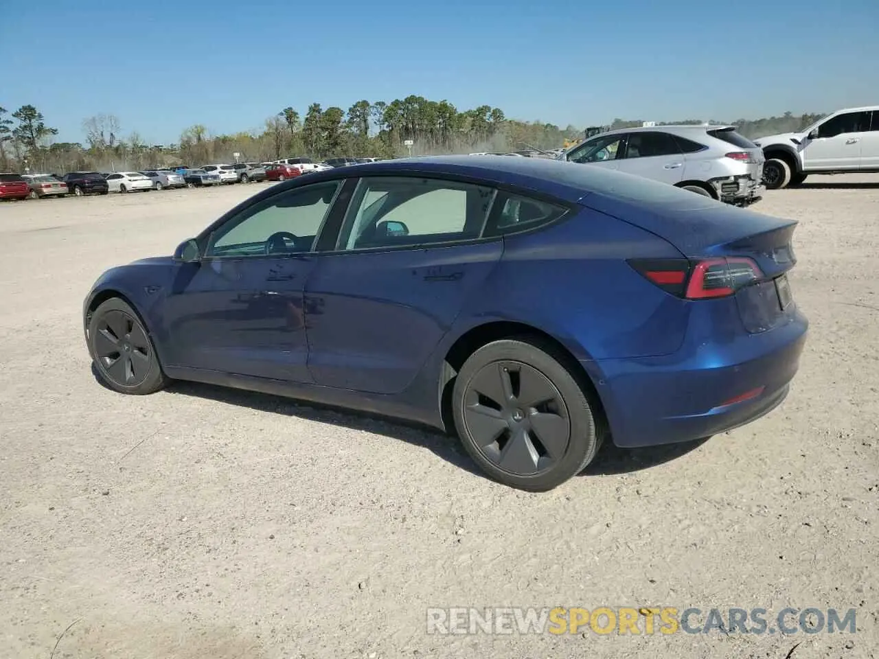 2 fotografías del automóvil dañado 5YJ3E1EA9MF057665 TESLA MODEL 3 2021