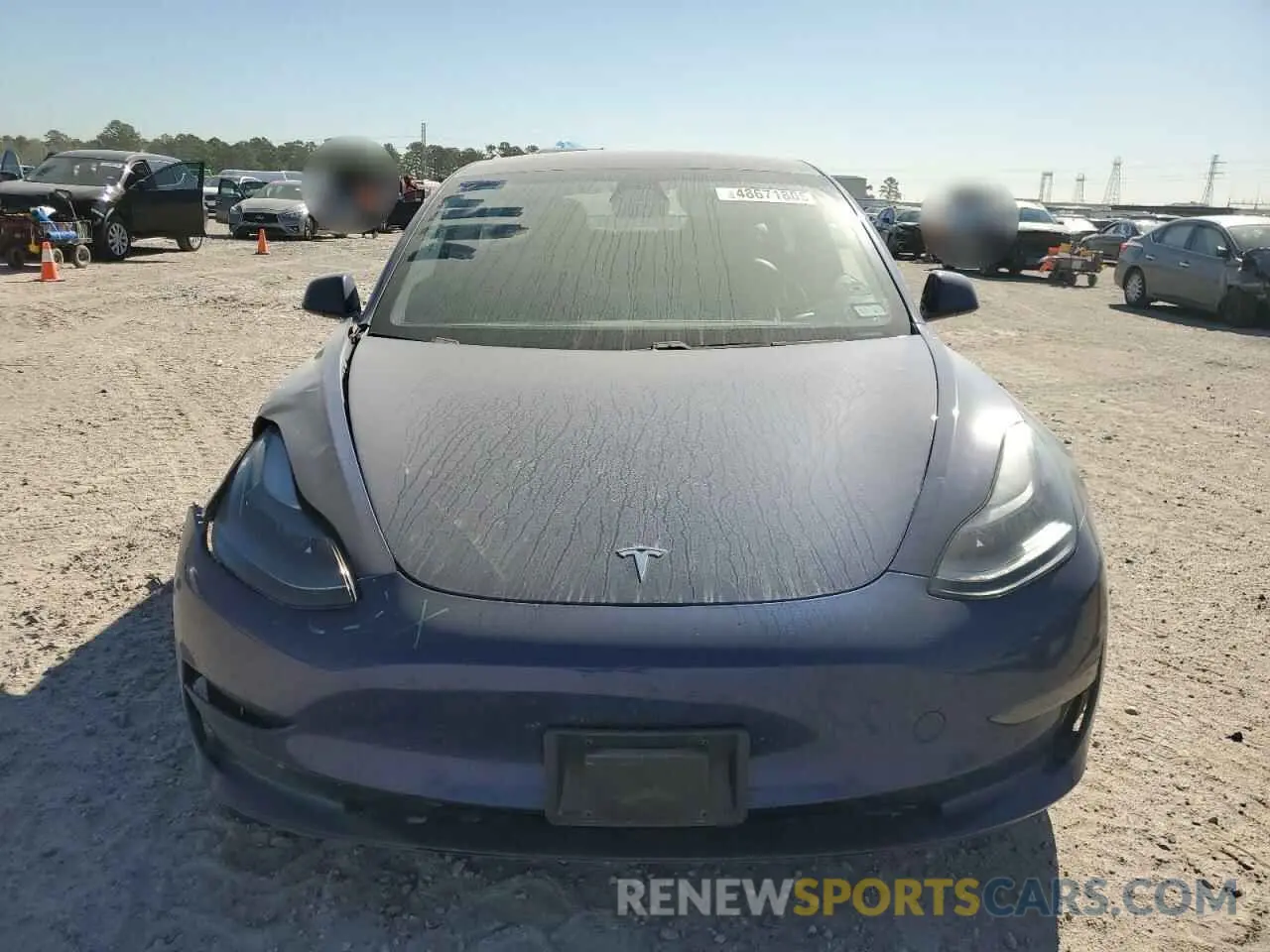 5 fotografías del automóvil dañado 5YJ3E1EA9MF057665 TESLA MODEL 3 2021