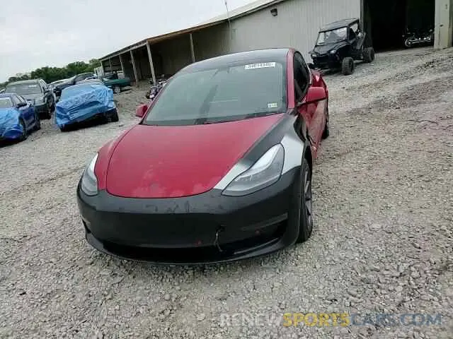 14 fotografías del automóvil dañado 5YJ3E1EA9MF059769 TESLA MODEL 3 2021