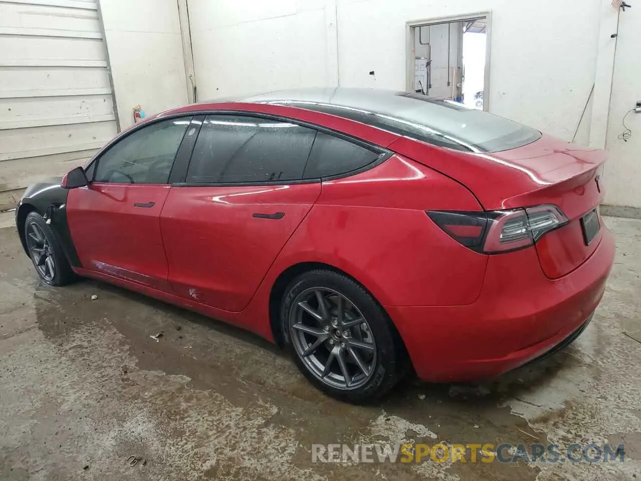 2 fotografías del automóvil dañado 5YJ3E1EA9MF059769 TESLA MODEL 3 2021