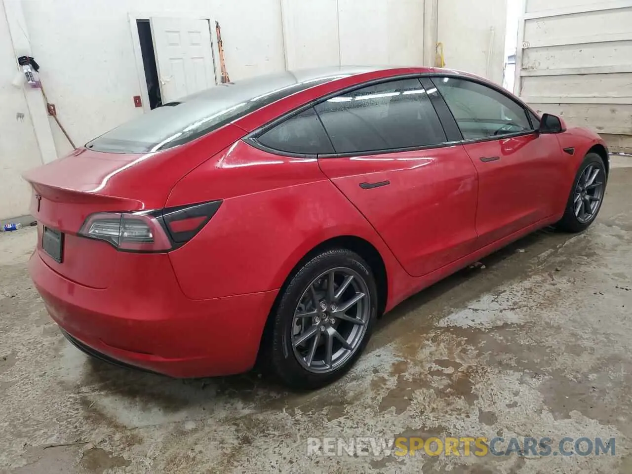 3 fotografías del automóvil dañado 5YJ3E1EA9MF059769 TESLA MODEL 3 2021