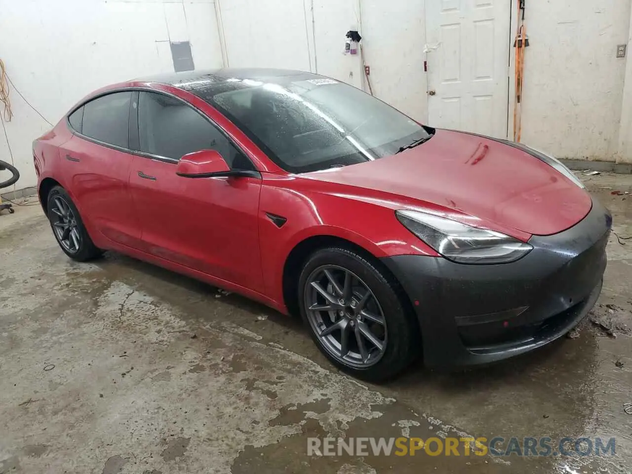 4 fotografías del automóvil dañado 5YJ3E1EA9MF059769 TESLA MODEL 3 2021