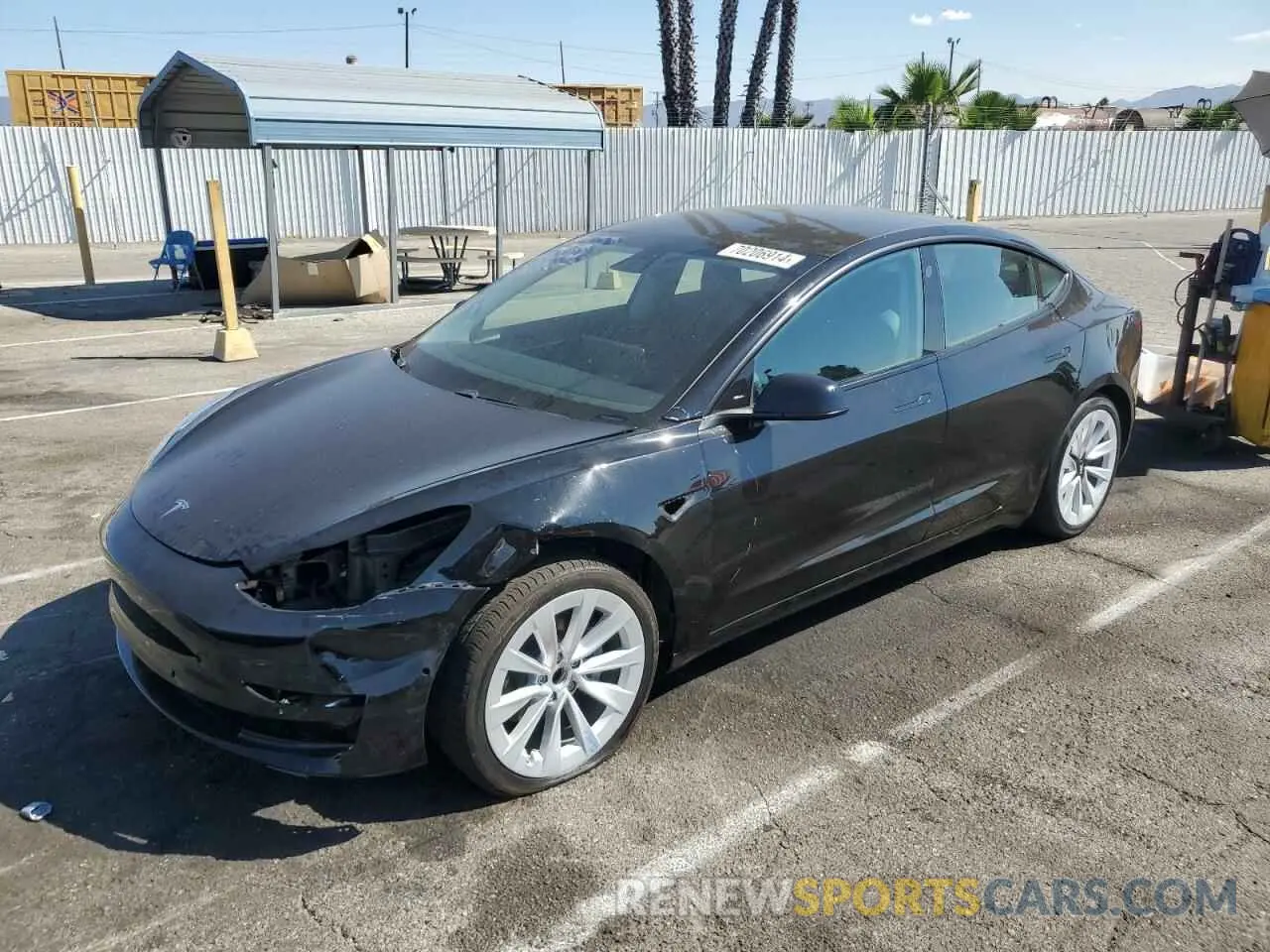 1 fotografías del automóvil dañado 5YJ3E1EA9MF065944 TESLA MODEL 3 2021