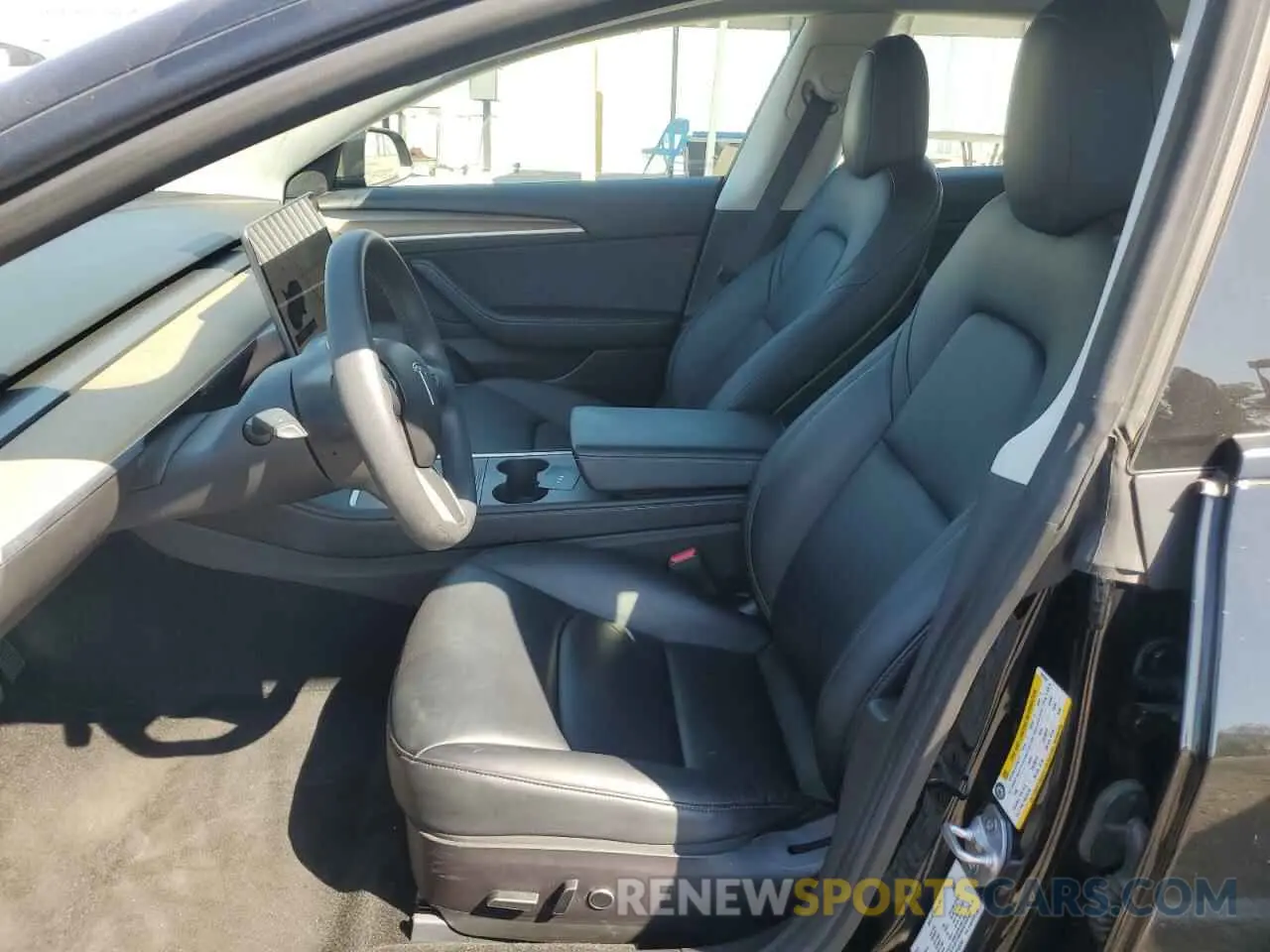 7 fotografías del automóvil dañado 5YJ3E1EA9MF065944 TESLA MODEL 3 2021