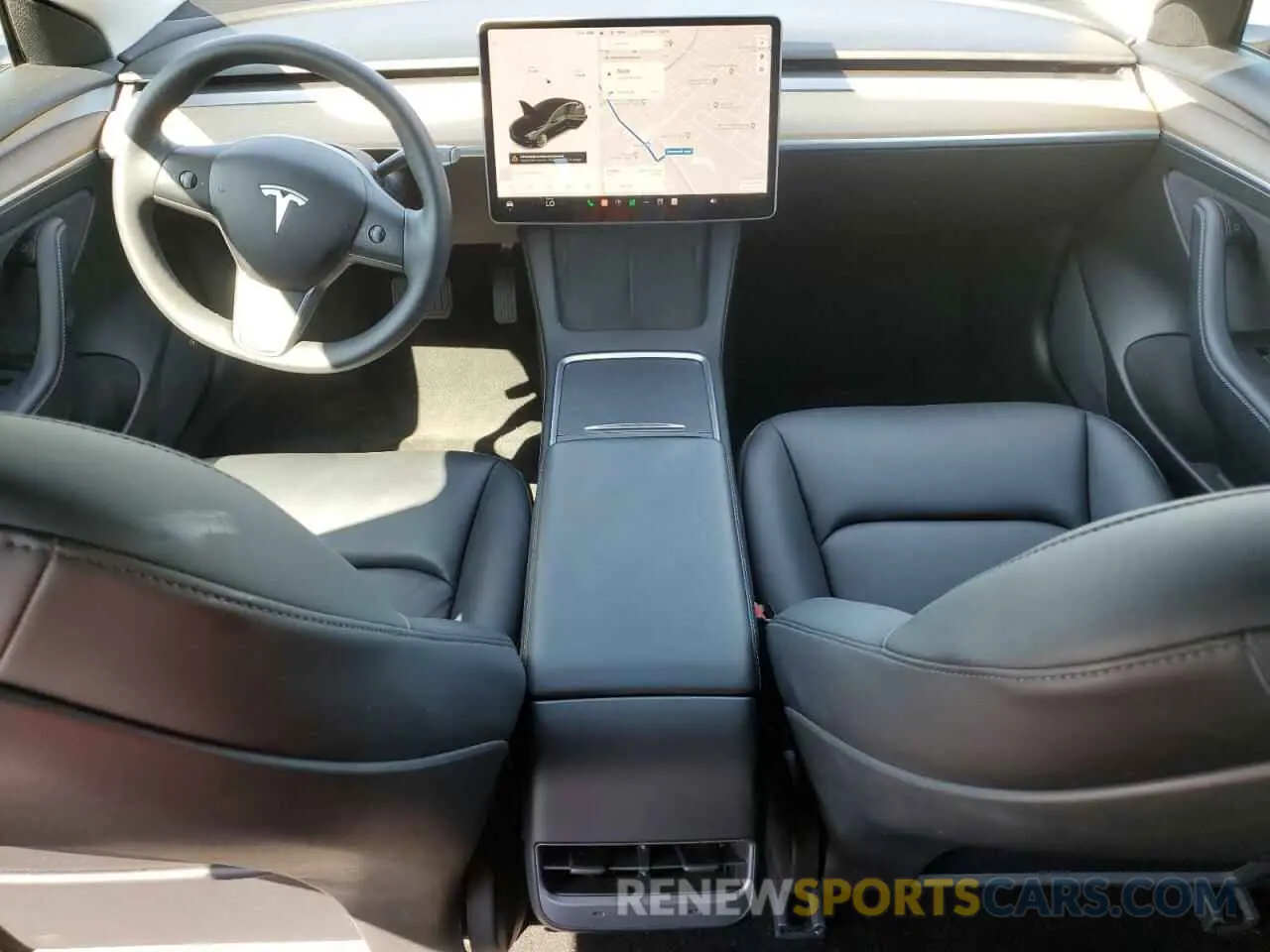 8 fotografías del automóvil dañado 5YJ3E1EA9MF065944 TESLA MODEL 3 2021