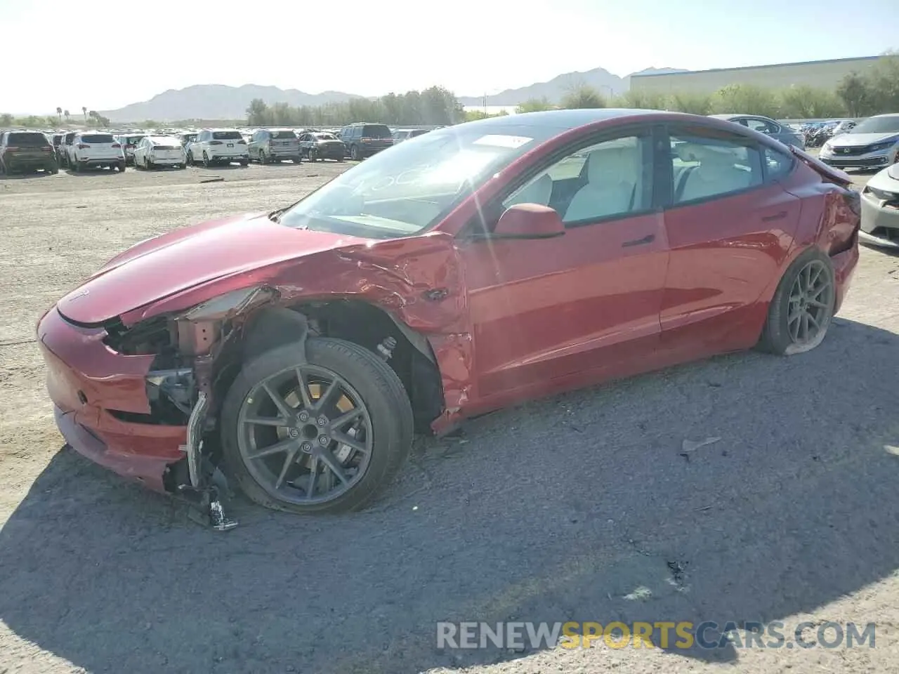 1 fotografías del automóvil dañado 5YJ3E1EA9MF070657 TESLA MODEL 3 2021