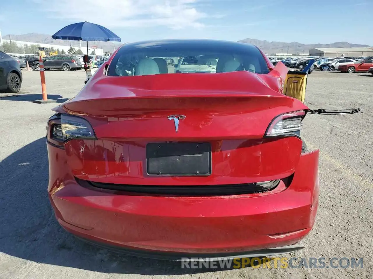 6 fotografías del automóvil dañado 5YJ3E1EA9MF070657 TESLA MODEL 3 2021