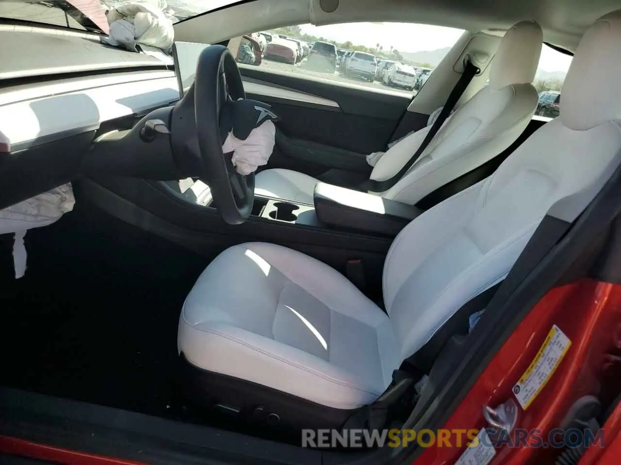 7 fotografías del automóvil dañado 5YJ3E1EA9MF070657 TESLA MODEL 3 2021