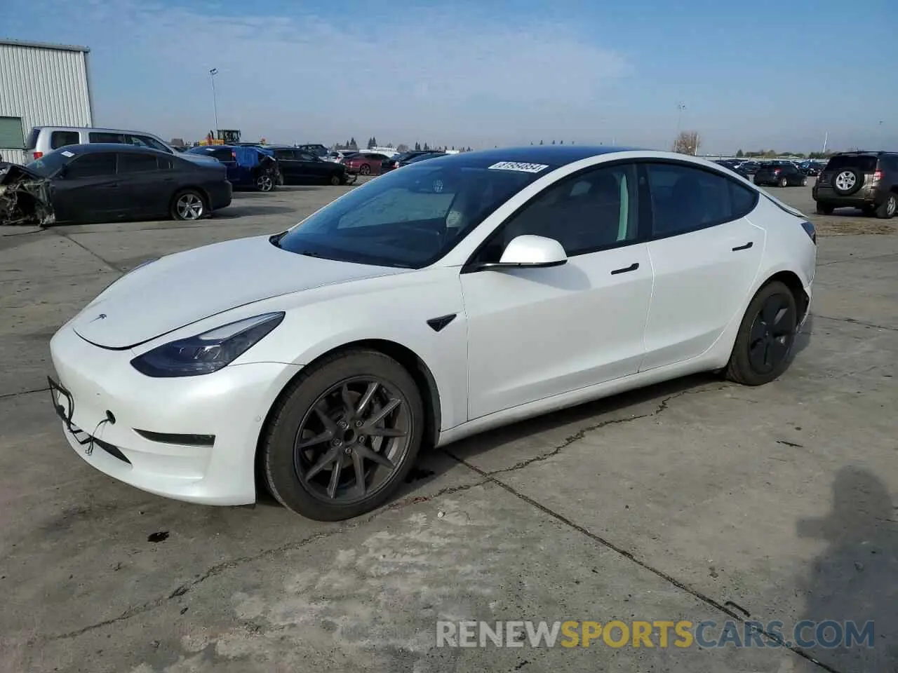 1 fotografías del automóvil dañado 5YJ3E1EA9MF073557 TESLA MODEL 3 2021