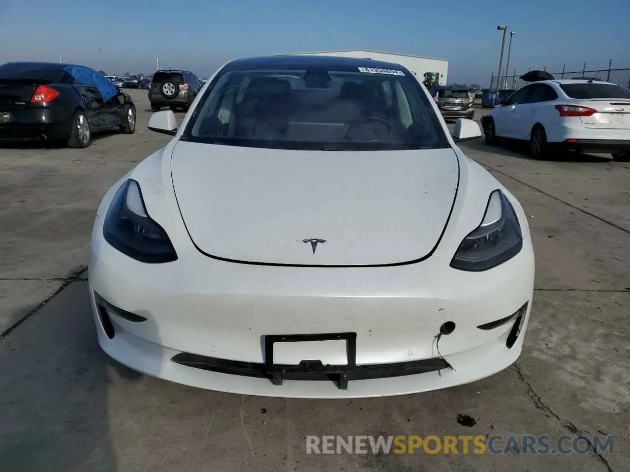 5 fotografías del automóvil dañado 5YJ3E1EA9MF073557 TESLA MODEL 3 2021