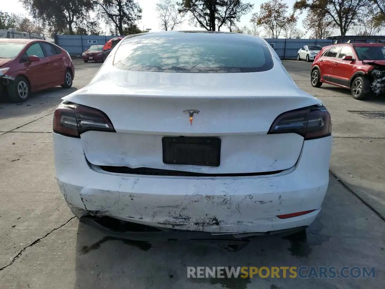 6 fotografías del automóvil dañado 5YJ3E1EA9MF073557 TESLA MODEL 3 2021