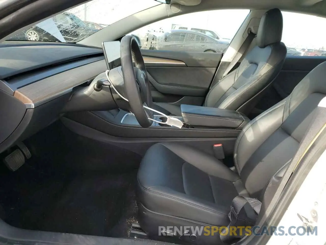 7 fotografías del automóvil dañado 5YJ3E1EA9MF073557 TESLA MODEL 3 2021