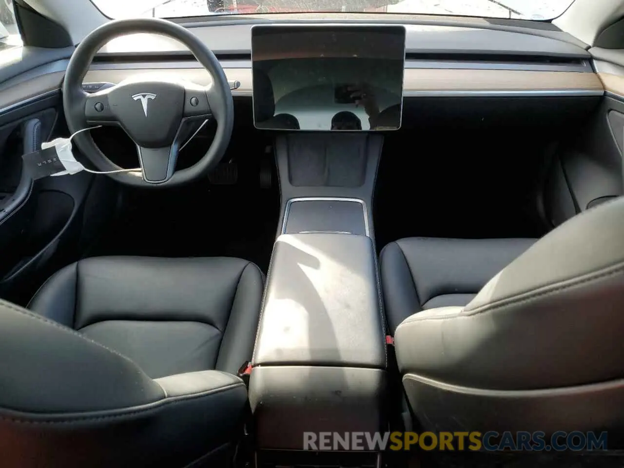 8 fotografías del automóvil dañado 5YJ3E1EA9MF073557 TESLA MODEL 3 2021