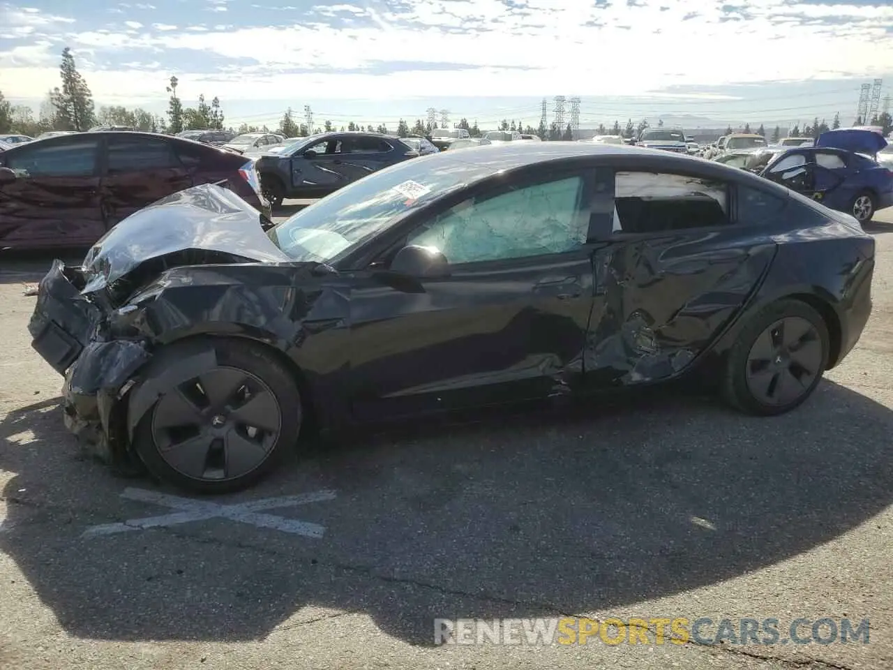 1 fotografías del automóvil dañado 5YJ3E1EA9MF074837 TESLA MODEL 3 2021