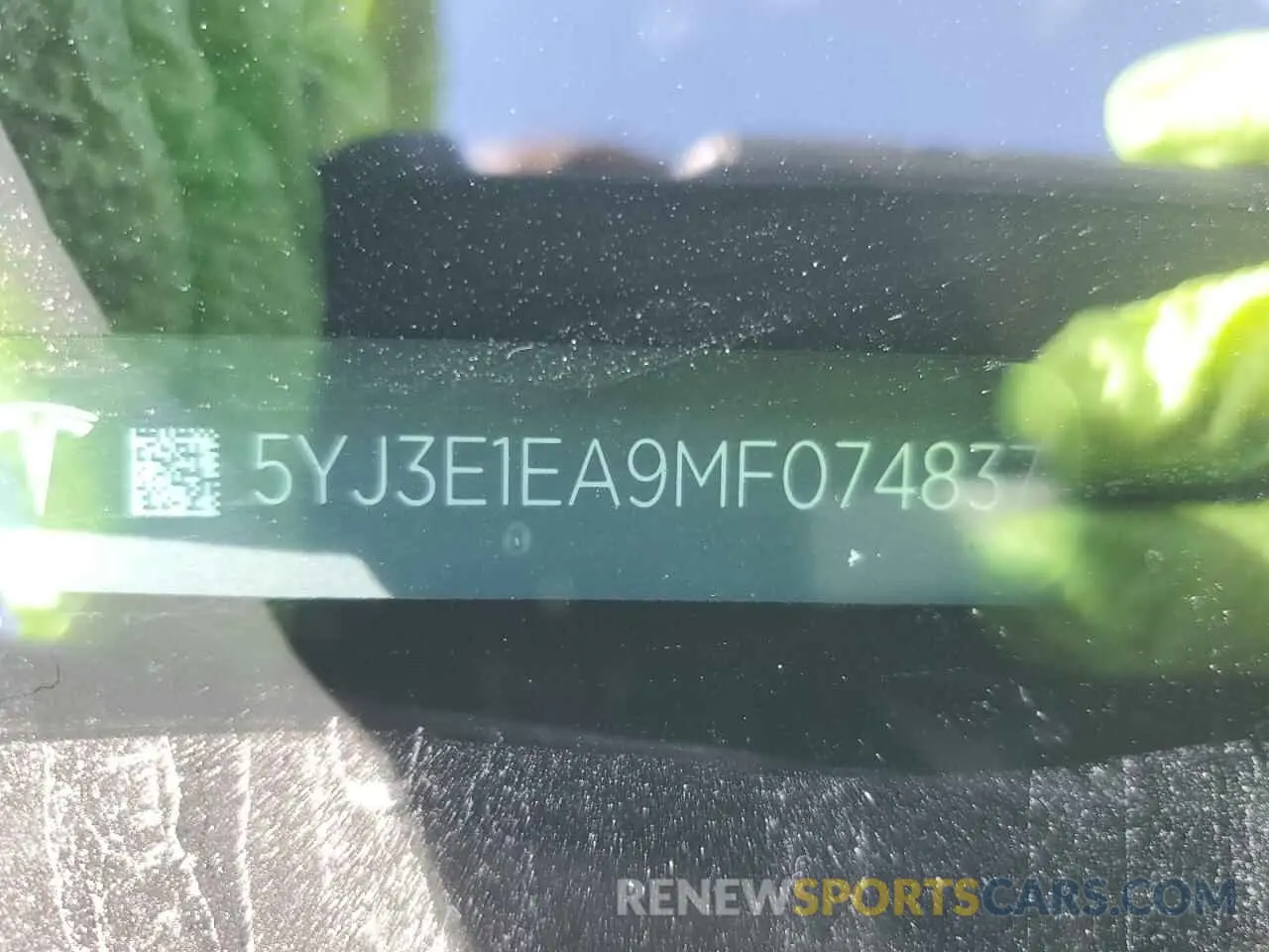 13 fotografías del automóvil dañado 5YJ3E1EA9MF074837 TESLA MODEL 3 2021