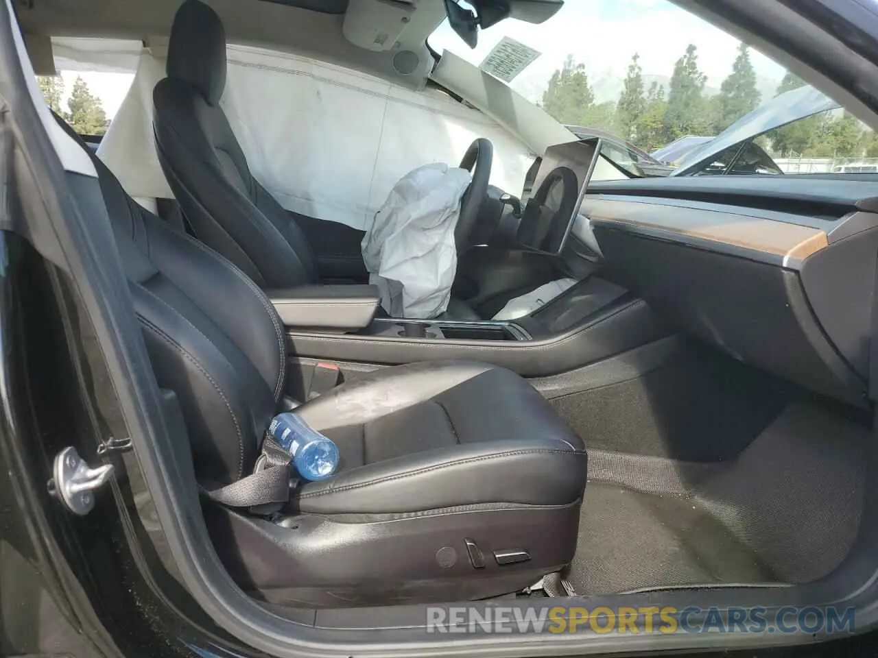 7 fotografías del automóvil dañado 5YJ3E1EA9MF074837 TESLA MODEL 3 2021
