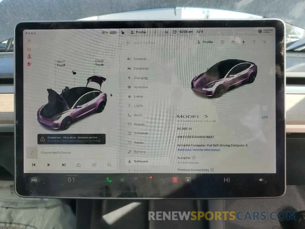 9 fotografías del automóvil dañado 5YJ3E1EA9MF074837 TESLA MODEL 3 2021