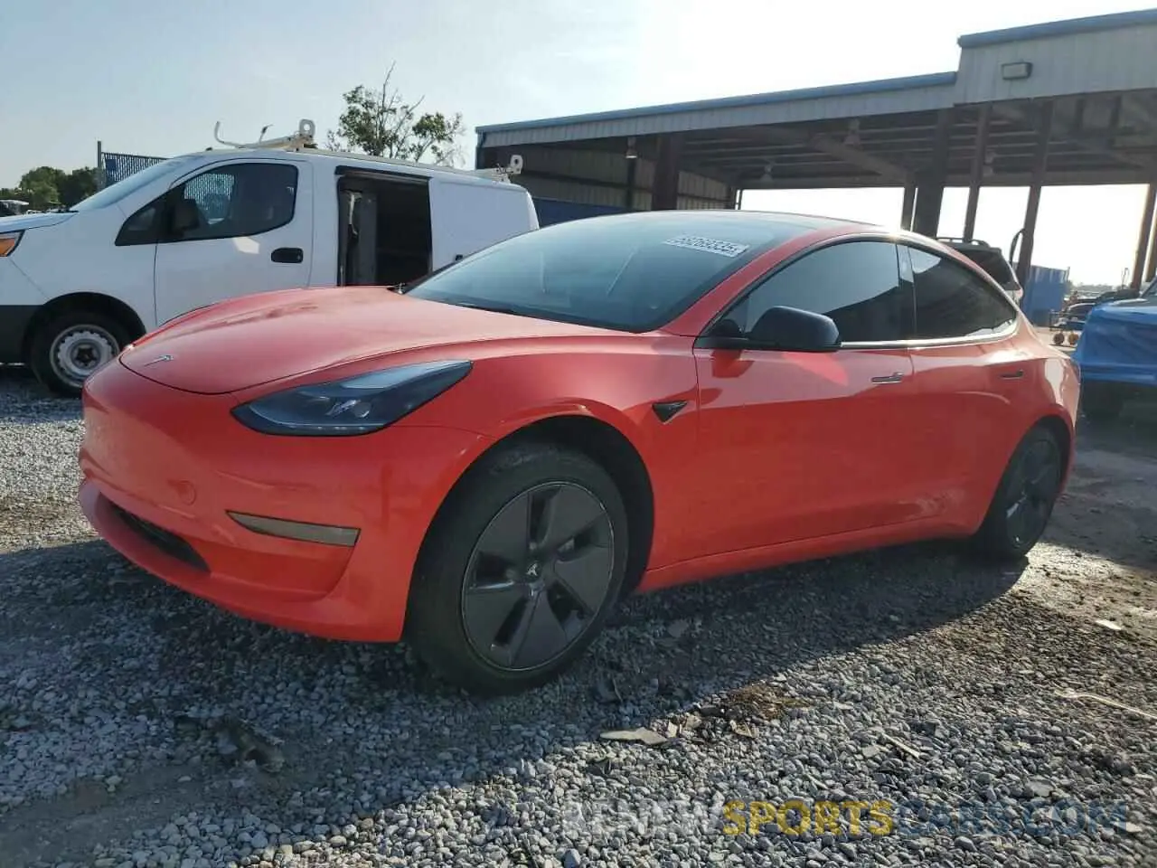 1 fotografías del automóvil dañado 5YJ3E1EA9MF085689 TESLA MODEL 3 2021