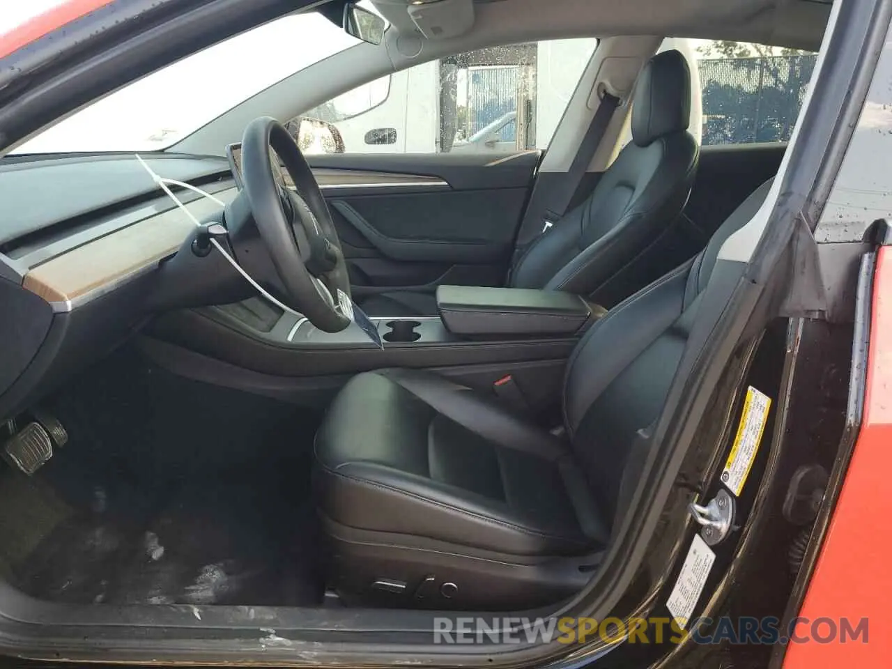 7 fotografías del automóvil dañado 5YJ3E1EA9MF085689 TESLA MODEL 3 2021