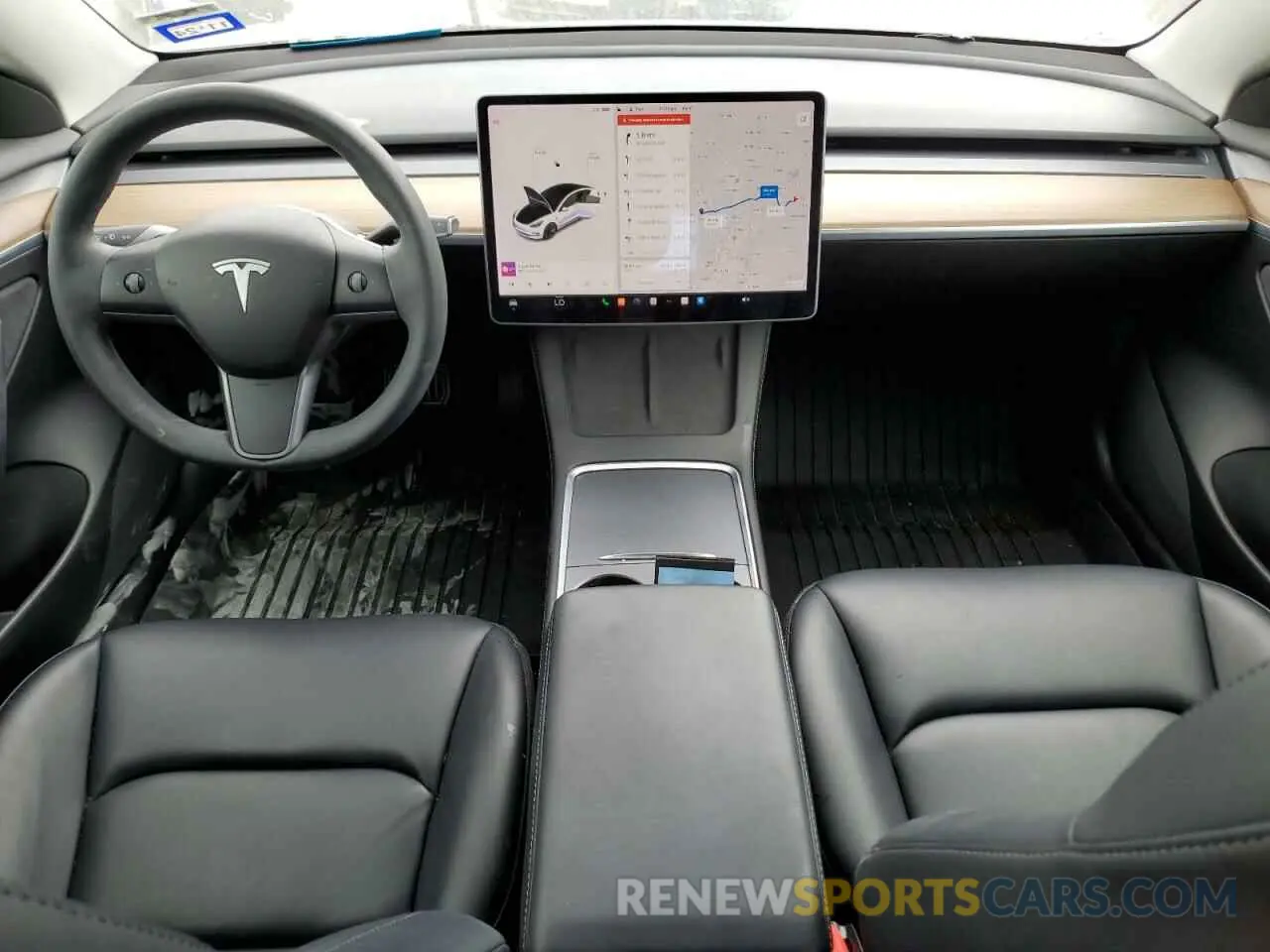 8 fotografías del automóvil dañado 5YJ3E1EA9MF092173 TESLA MODEL 3 2021