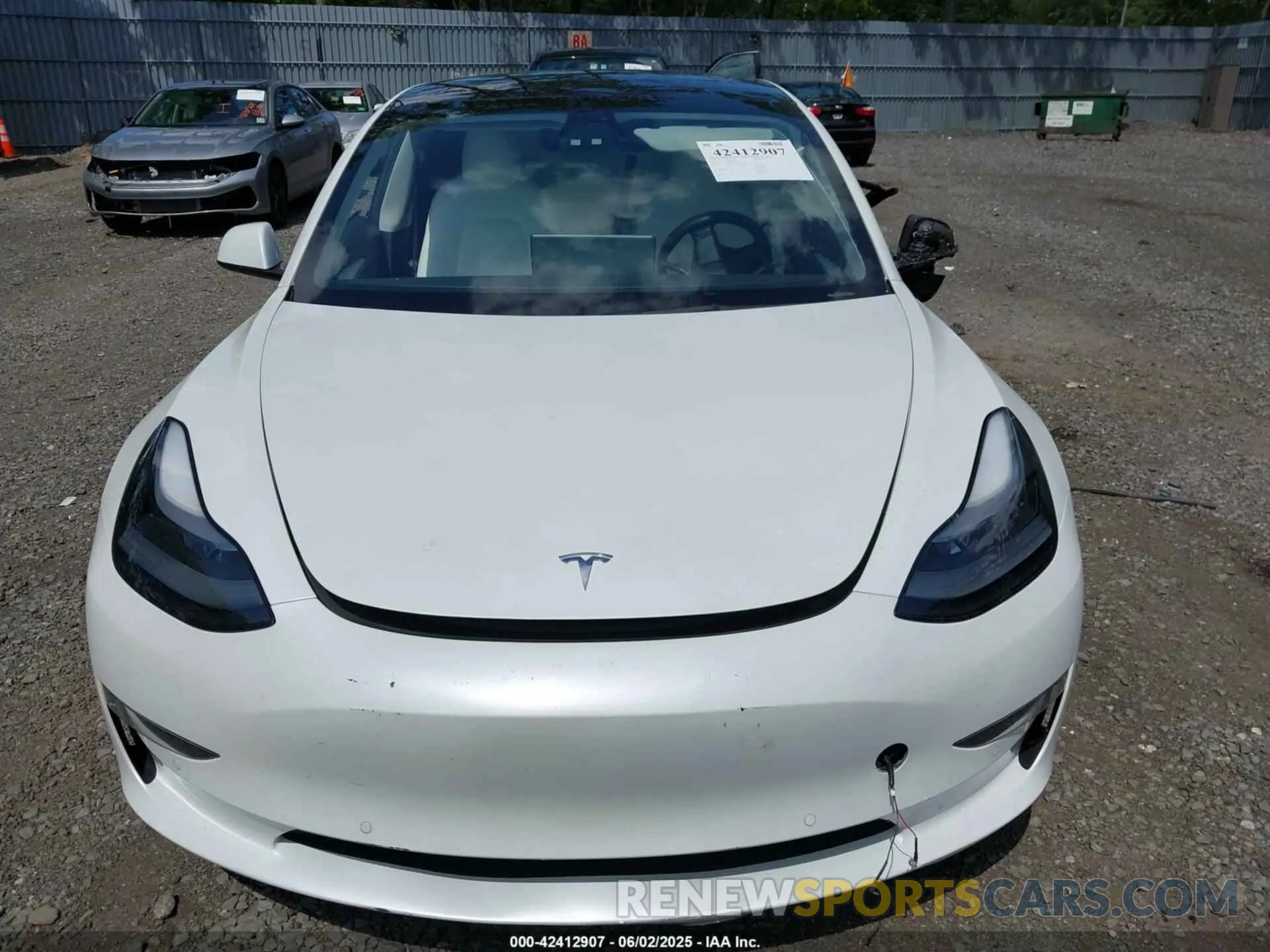 12 fotografías del automóvil dañado 5YJ3E1EA9MF092626 TESLA MODEL 3 2021