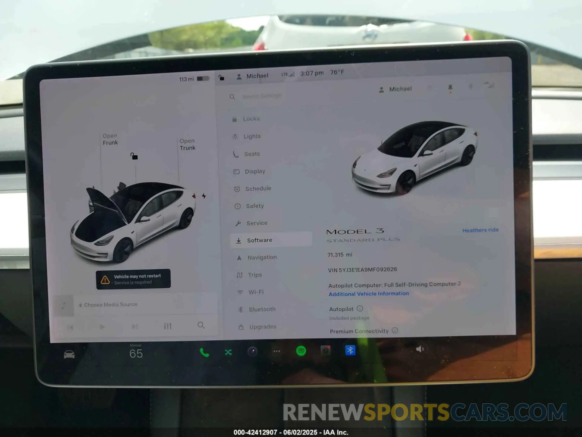 18 fotografías del automóvil dañado 5YJ3E1EA9MF092626 TESLA MODEL 3 2021