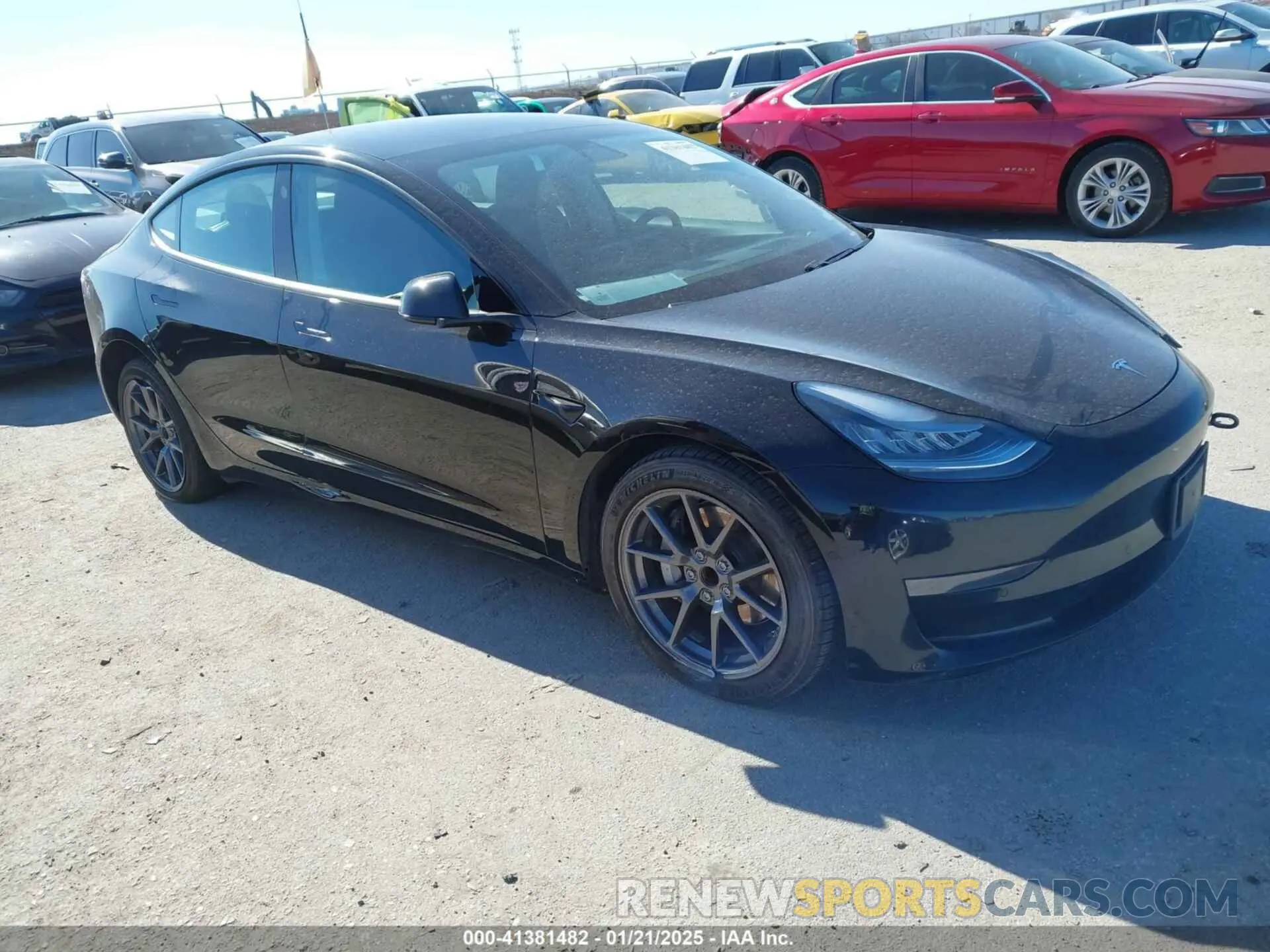 1 fotografías del automóvil dañado 5YJ3E1EA9MF854398 TESLA MODEL 3 2021