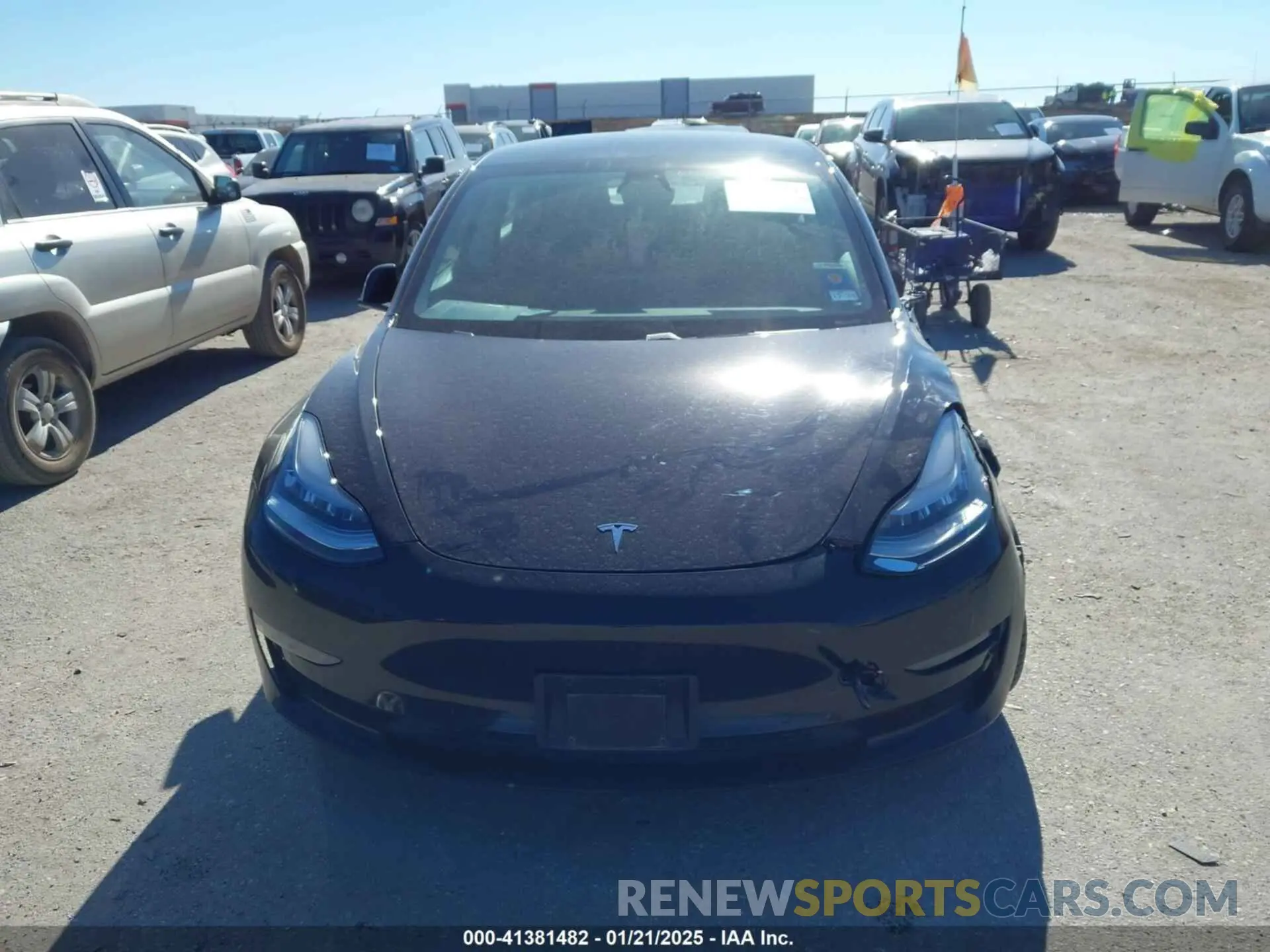 11 fotografías del automóvil dañado 5YJ3E1EA9MF854398 TESLA MODEL 3 2021