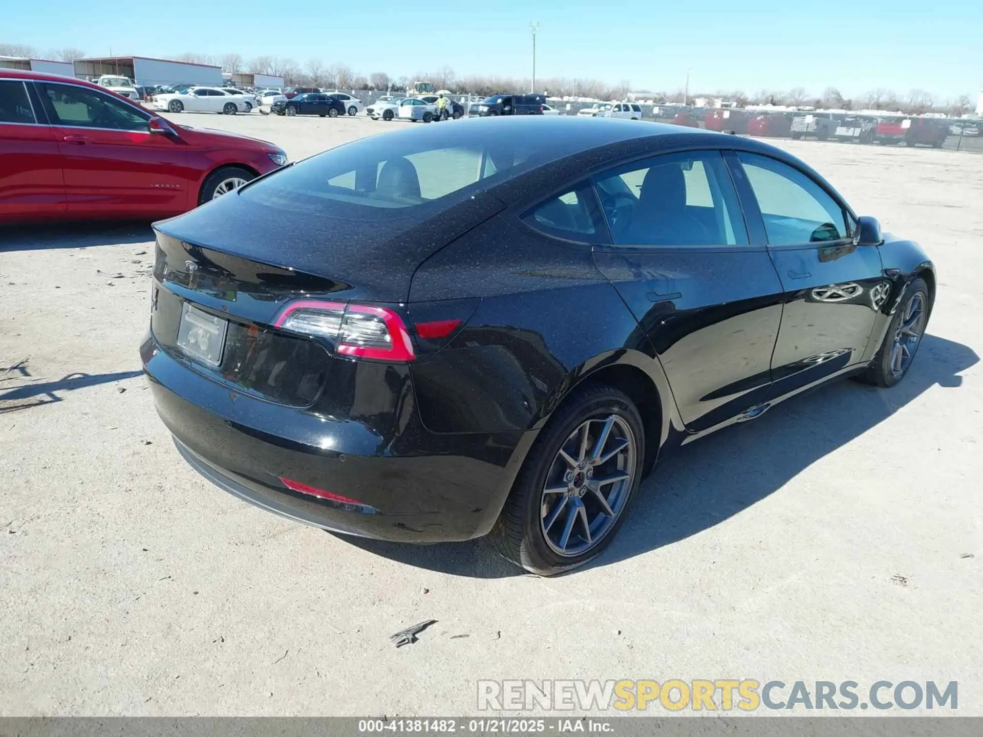 4 fotografías del automóvil dañado 5YJ3E1EA9MF854398 TESLA MODEL 3 2021