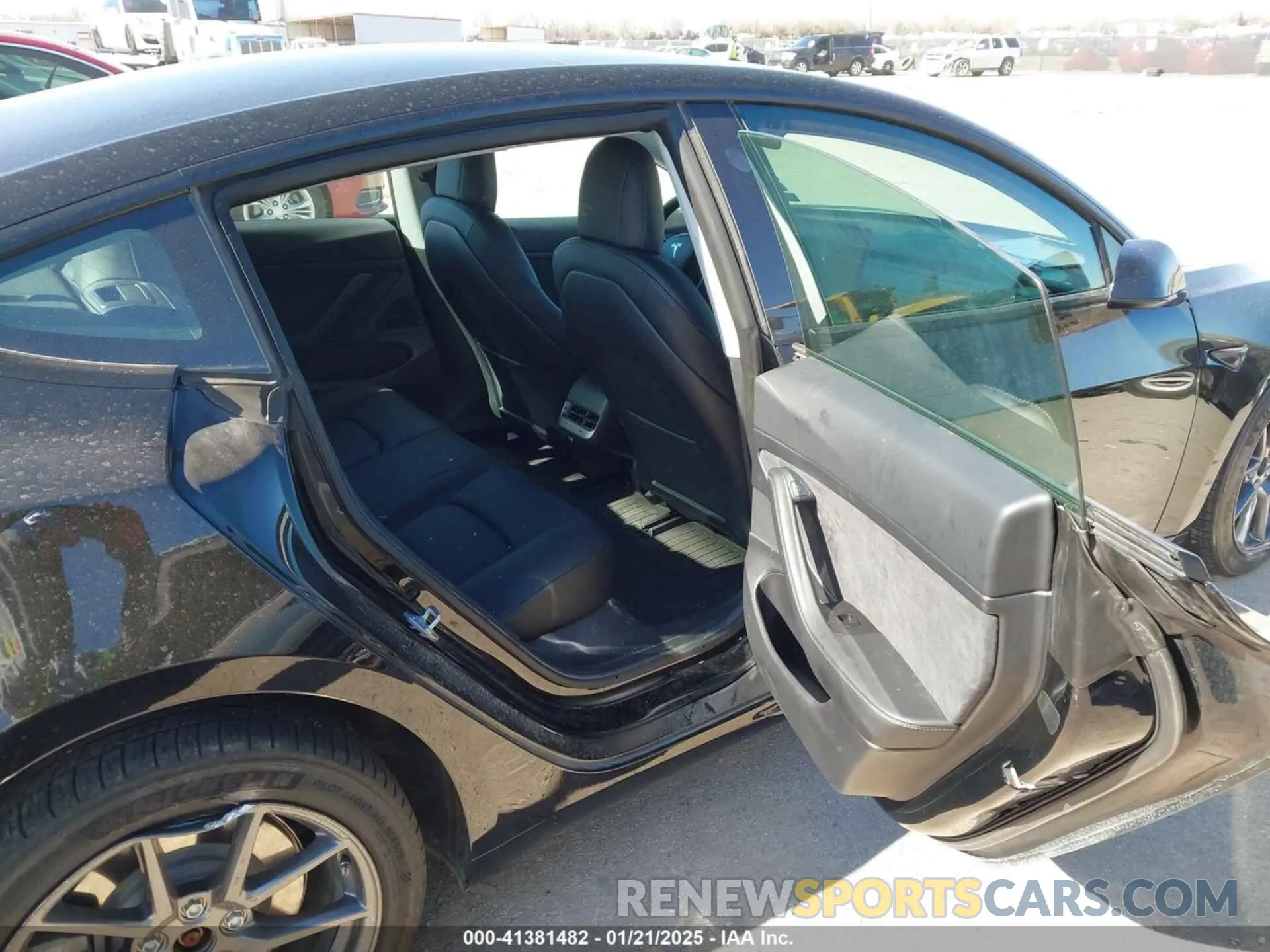 8 fotografías del automóvil dañado 5YJ3E1EA9MF854398 TESLA MODEL 3 2021