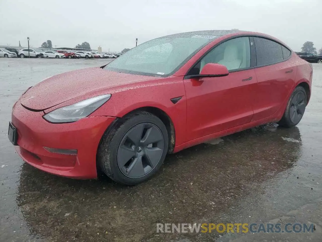 1 fotografías del automóvil dañado 5YJ3E1EA9MF870214 TESLA MODEL 3 2021