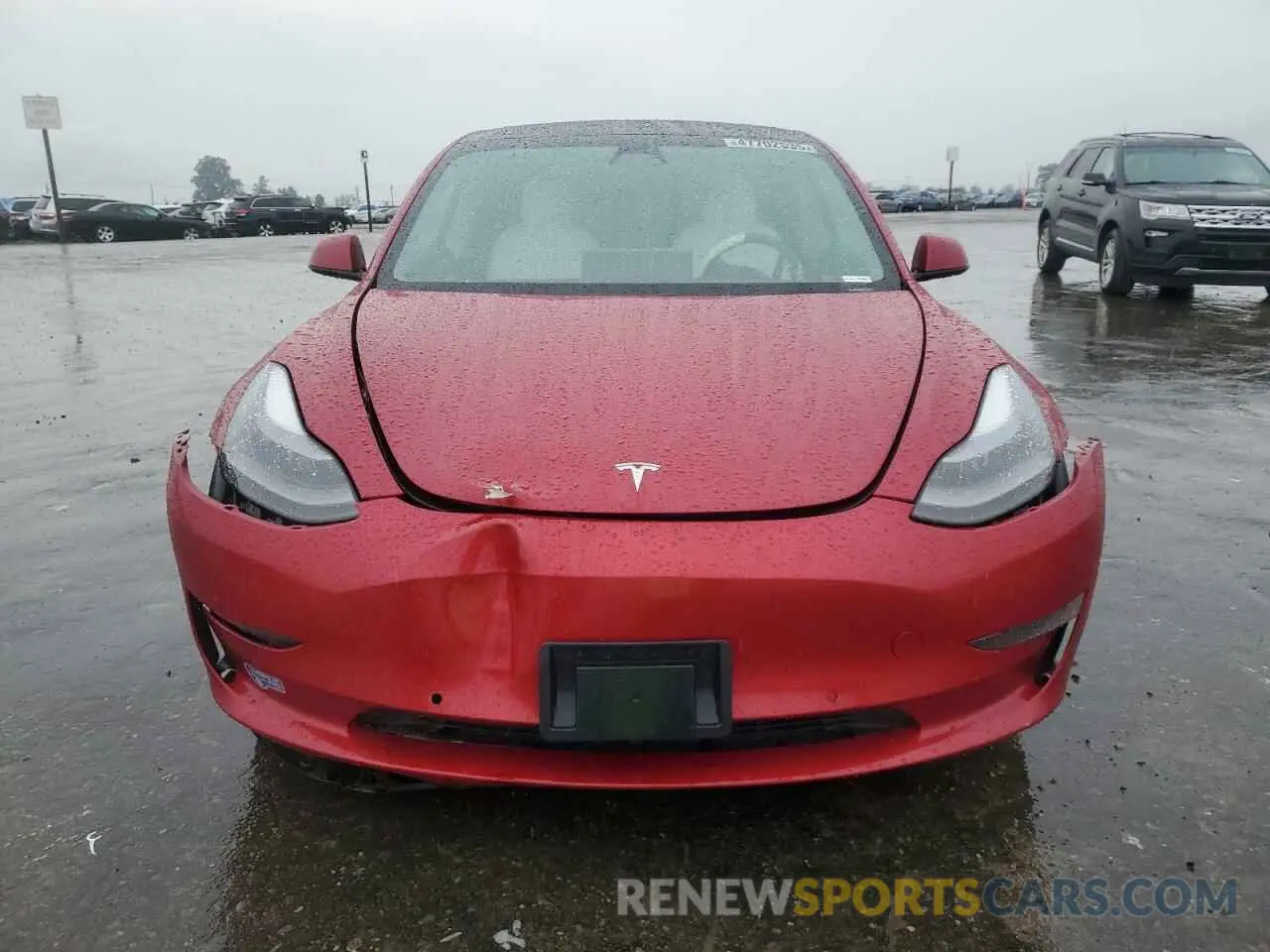 5 fotografías del automóvil dañado 5YJ3E1EA9MF870214 TESLA MODEL 3 2021