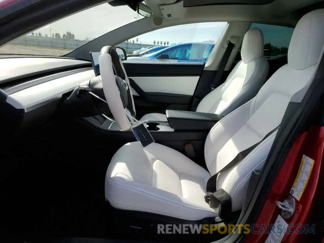 7 fotografías del automóvil dañado 5YJ3E1EA9MF870214 TESLA MODEL 3 2021