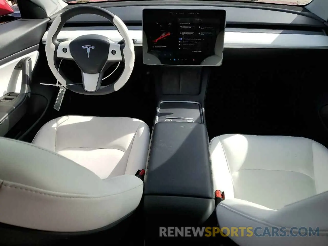 8 fotografías del automóvil dañado 5YJ3E1EA9MF870214 TESLA MODEL 3 2021