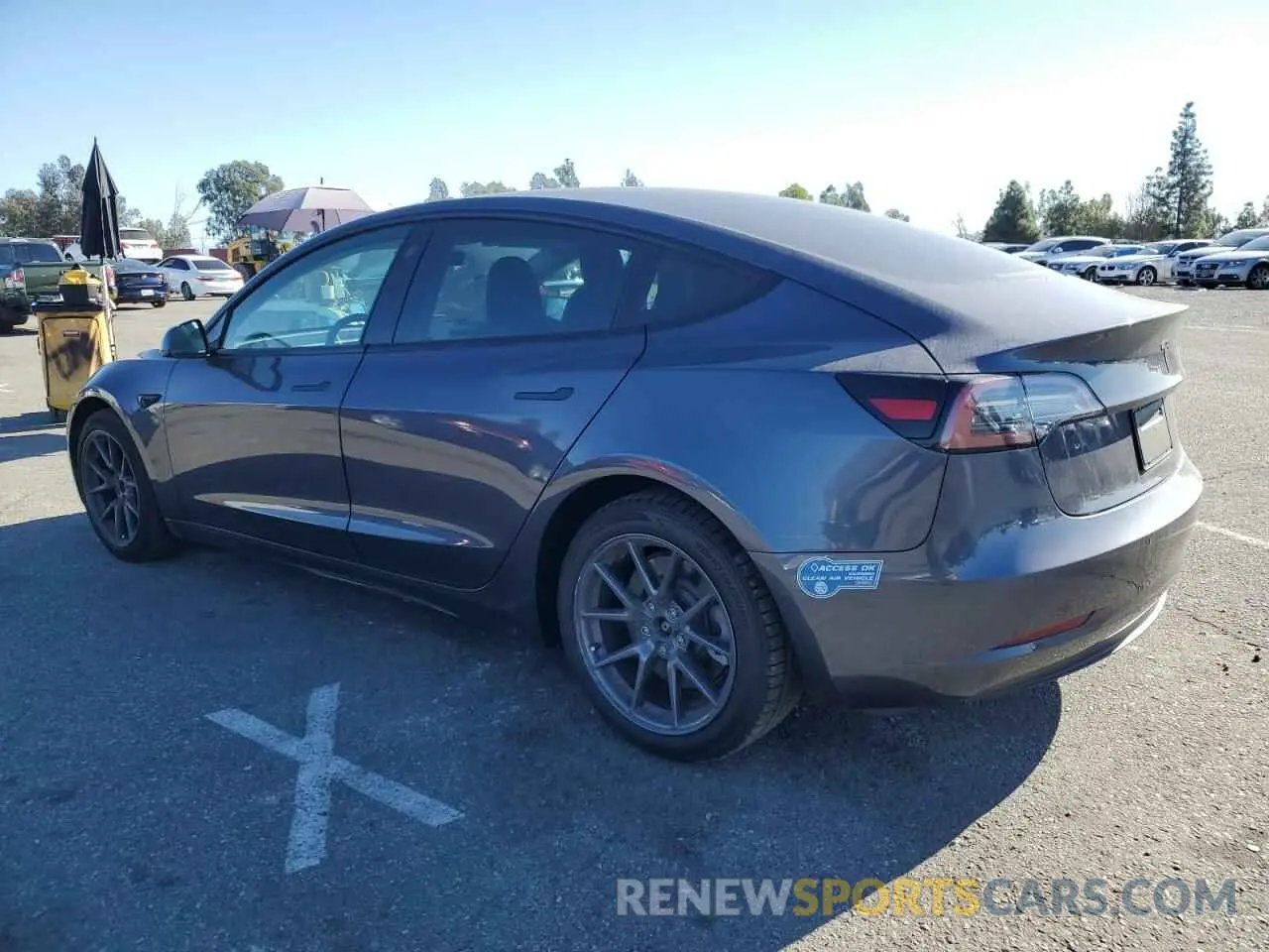 2 fotografías del automóvil dañado 5YJ3E1EA9MF872920 TESLA MODEL 3 2021