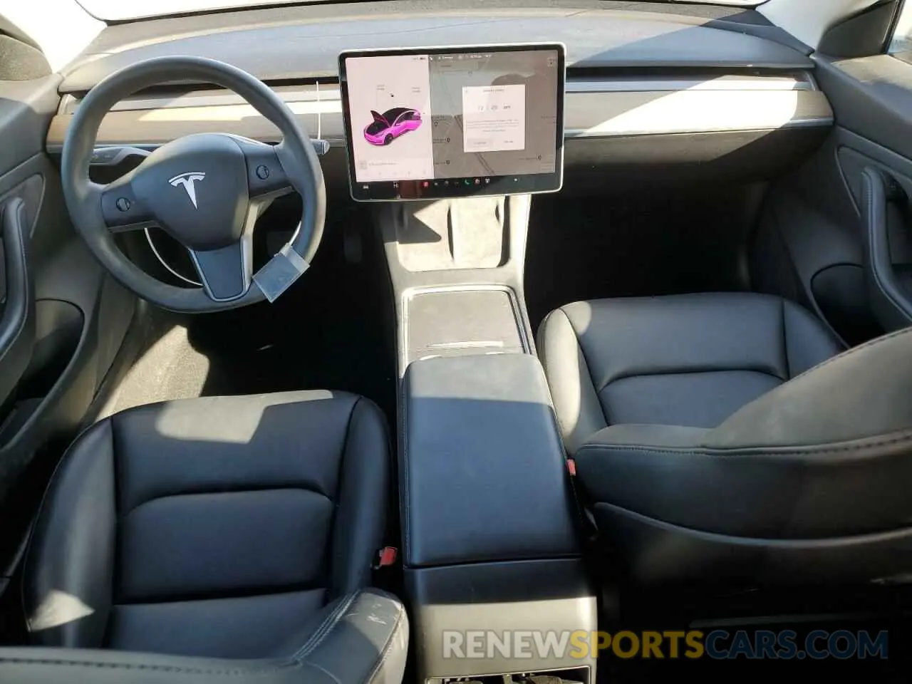 8 fotografías del automóvil dañado 5YJ3E1EA9MF872920 TESLA MODEL 3 2021