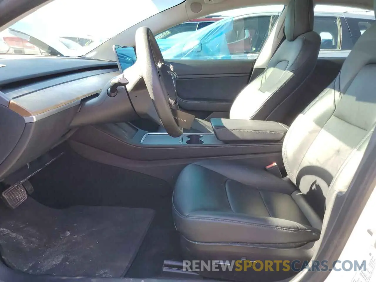 7 fotografías del automóvil dañado 5YJ3E1EA9MF907911 TESLA MODEL 3 2021