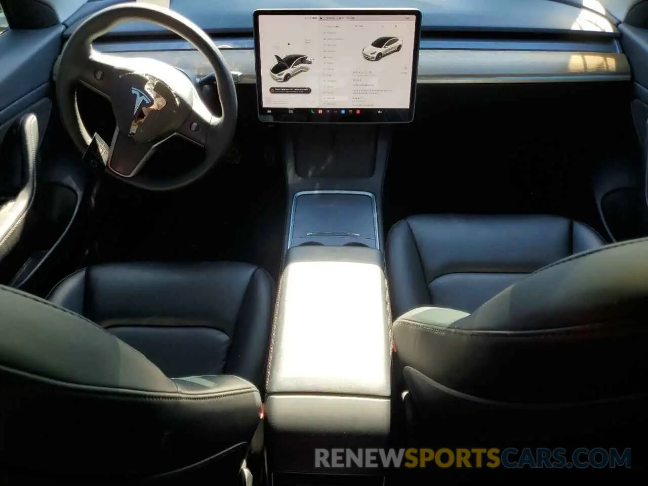 8 fotografías del automóvil dañado 5YJ3E1EA9MF907911 TESLA MODEL 3 2021