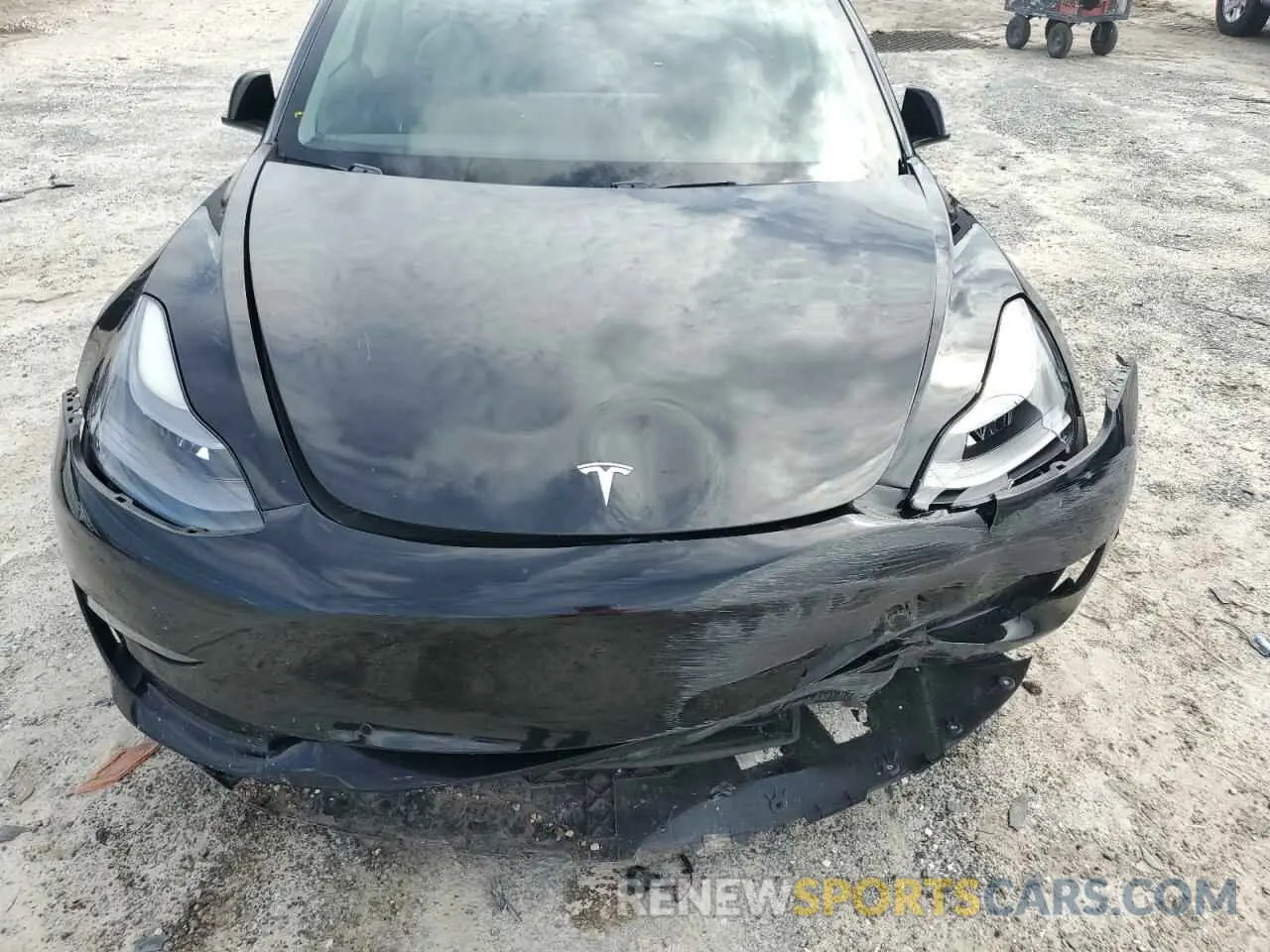 12 fotografías del automóvil dañado 5YJ3E1EA9MF911649 TESLA MODEL 3 2021