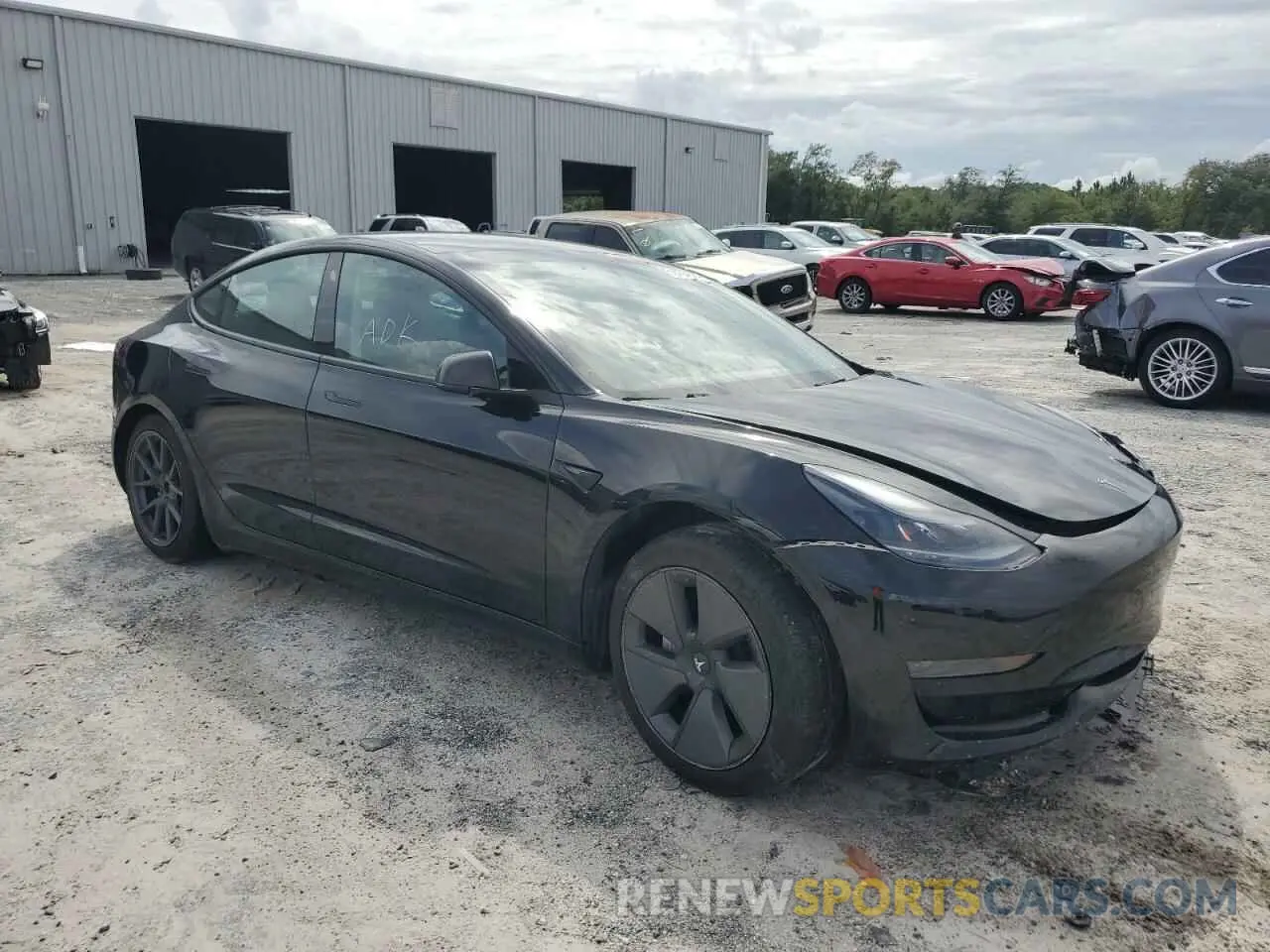4 fotografías del automóvil dañado 5YJ3E1EA9MF911649 TESLA MODEL 3 2021