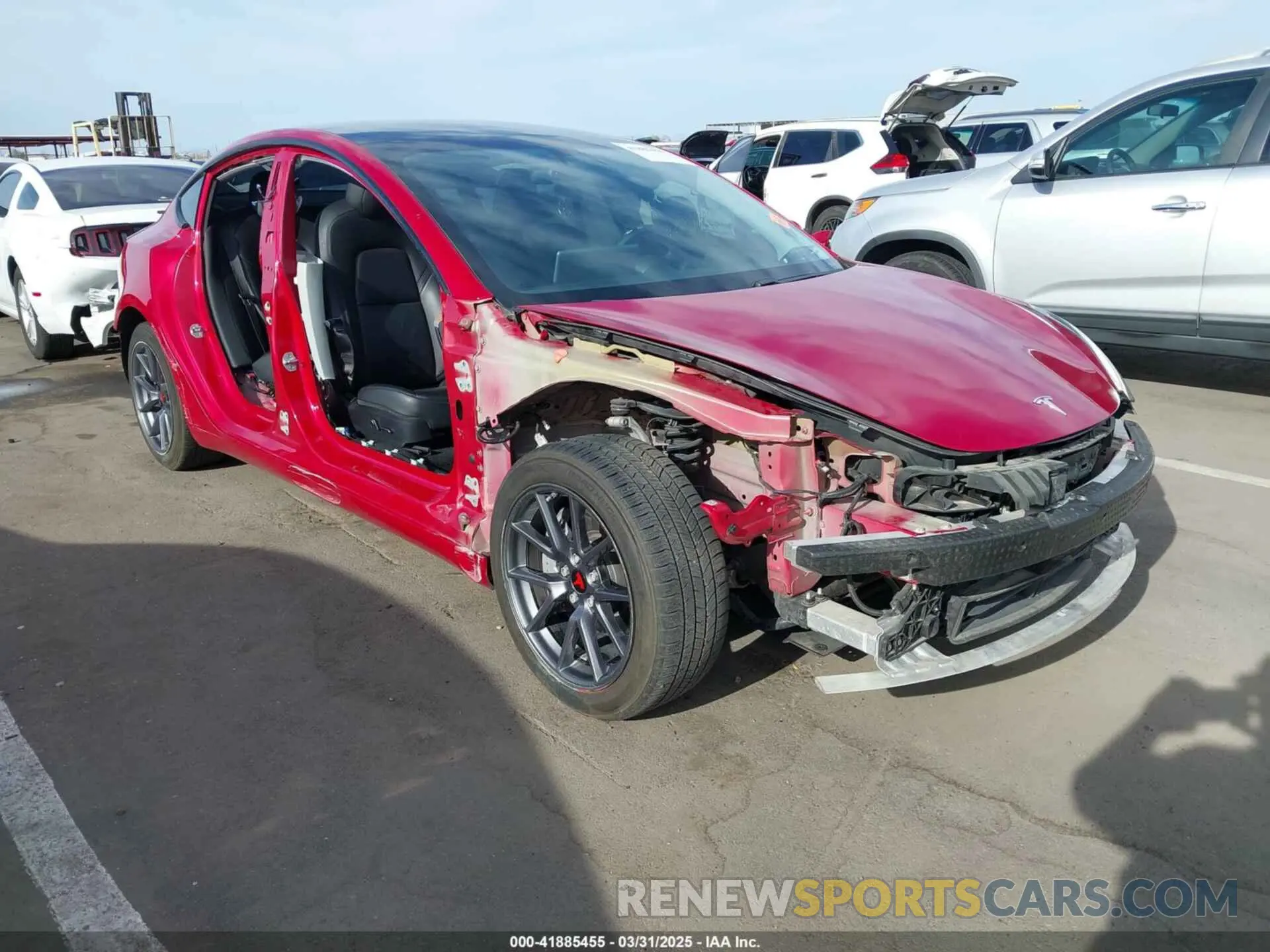 1 fotografías del automóvil dañado 5YJ3E1EA9MF921257 TESLA MODEL 3 2021