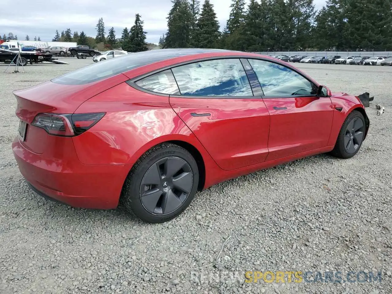 3 fotografías del automóvil dañado 5YJ3E1EA9MF921484 TESLA MODEL 3 2021