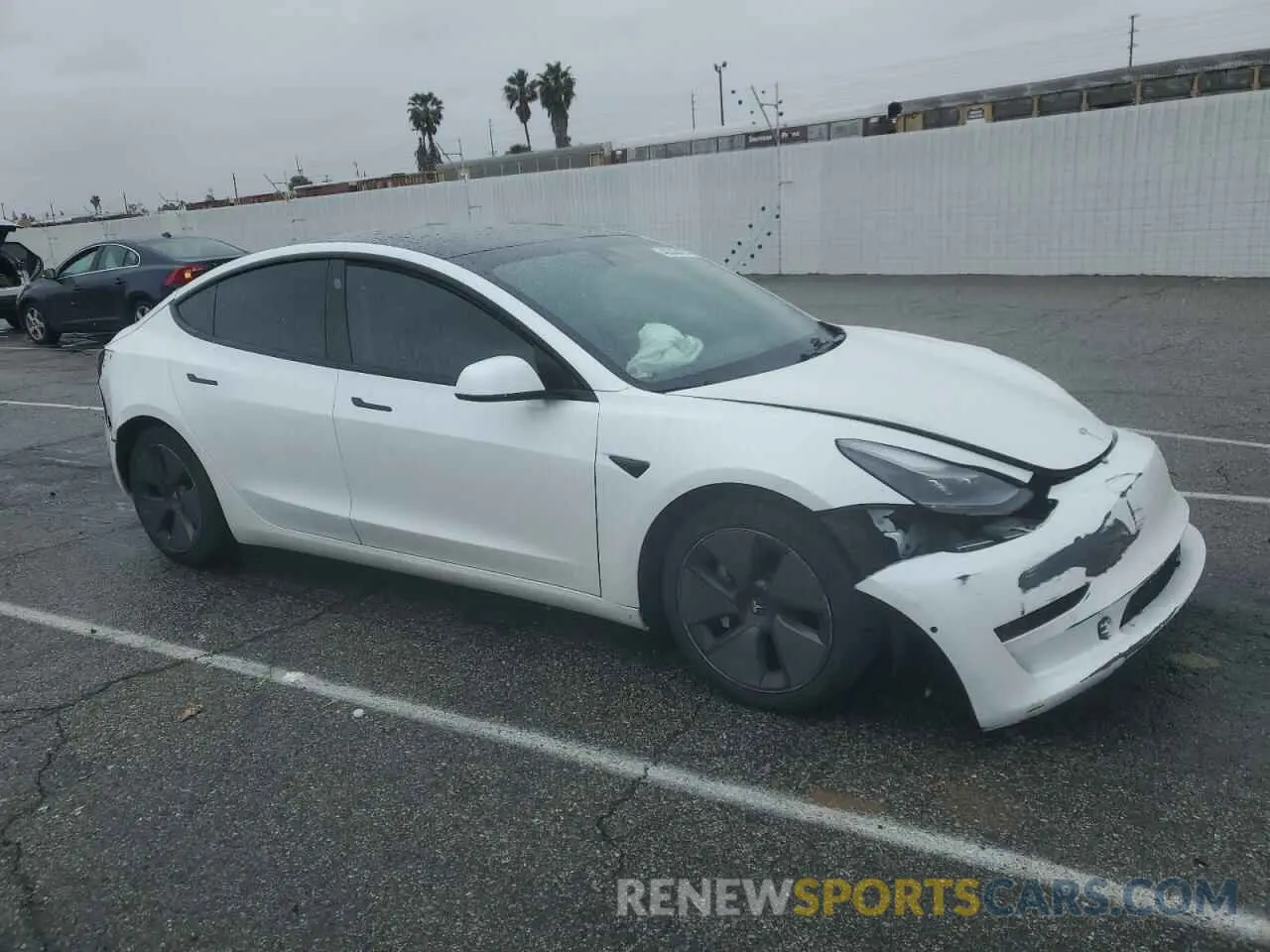 4 fotografías del automóvil dañado 5YJ3E1EA9MF929634 TESLA MODEL 3 2021
