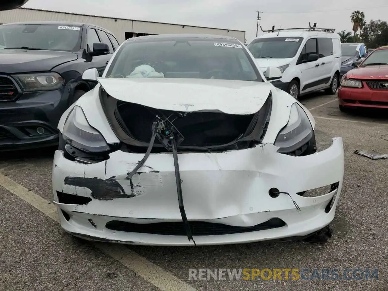 5 fotografías del automóvil dañado 5YJ3E1EA9MF929634 TESLA MODEL 3 2021