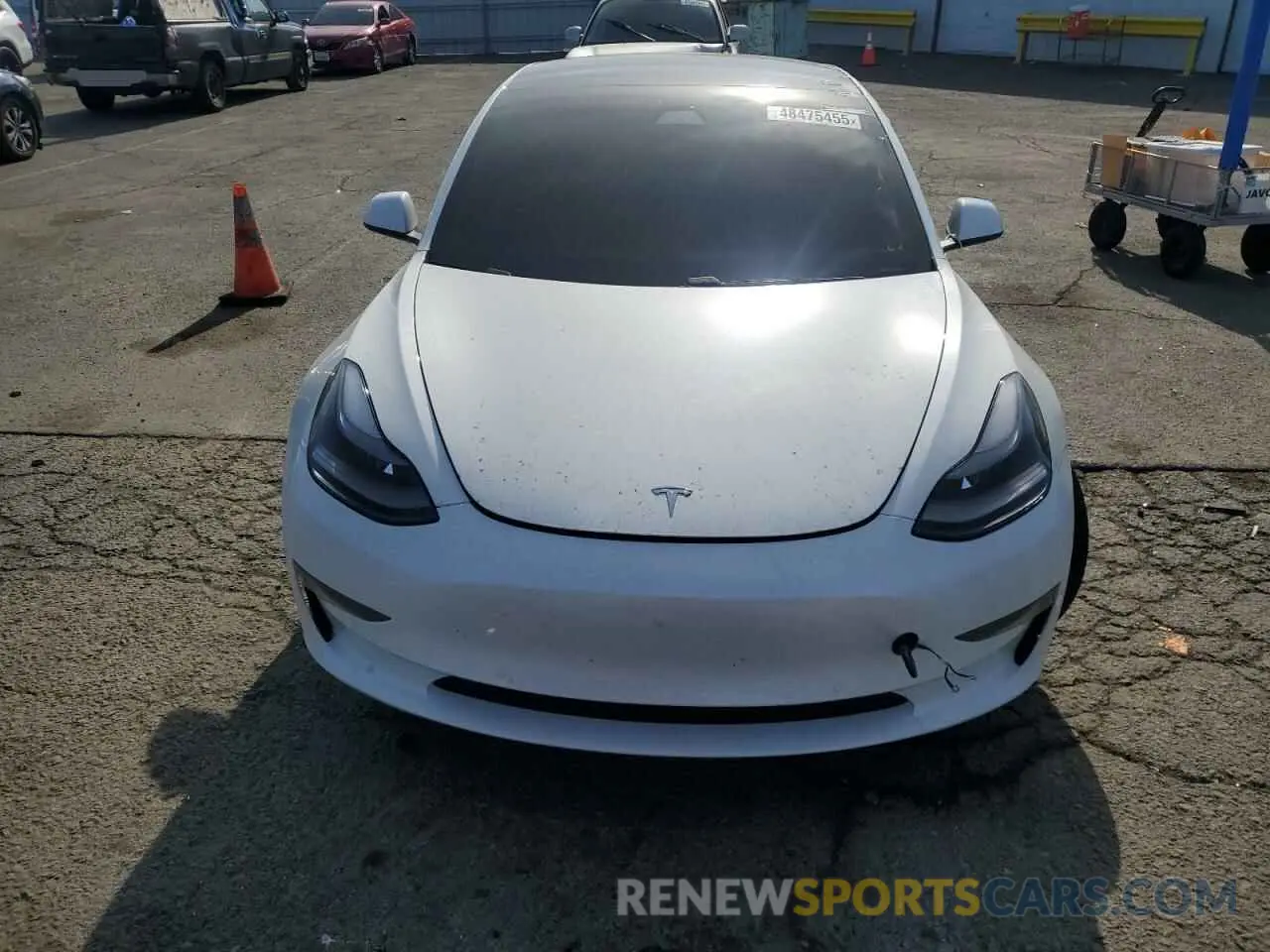 5 fotografías del automóvil dañado 5YJ3E1EA9MF961676 TESLA MODEL 3 2021