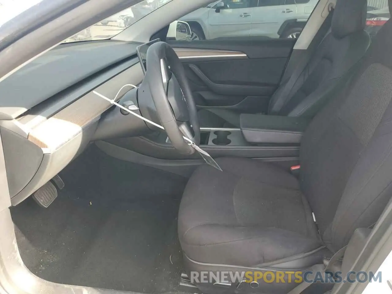 7 fotografías del automóvil dañado 5YJ3E1EA9MF961676 TESLA MODEL 3 2021