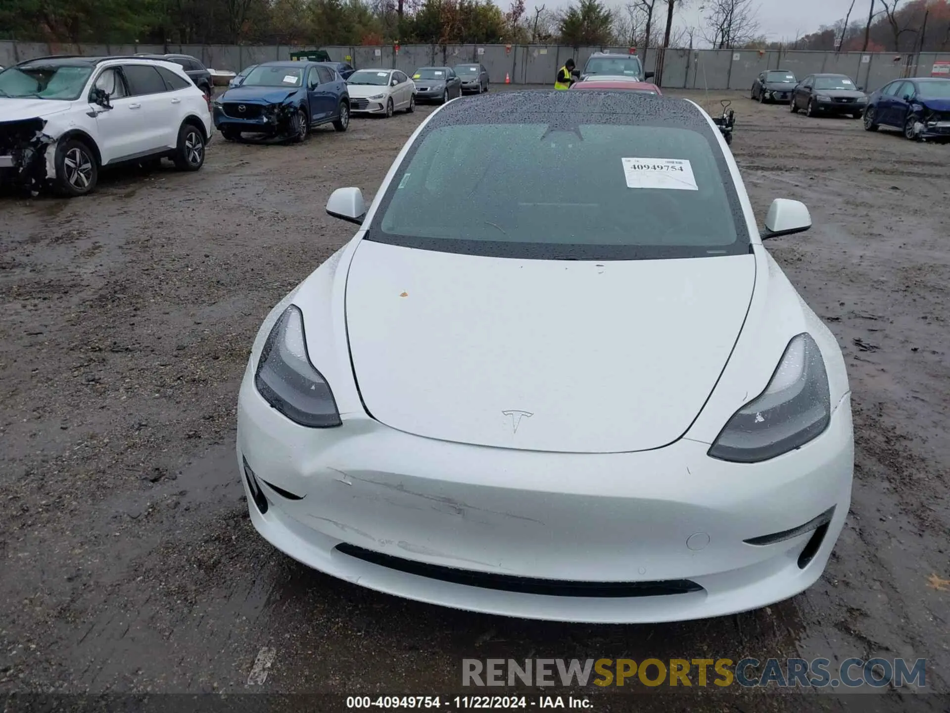 12 fotografías del automóvil dañado 5YJ3E1EA9MF982687 TESLA MODEL 3 2021