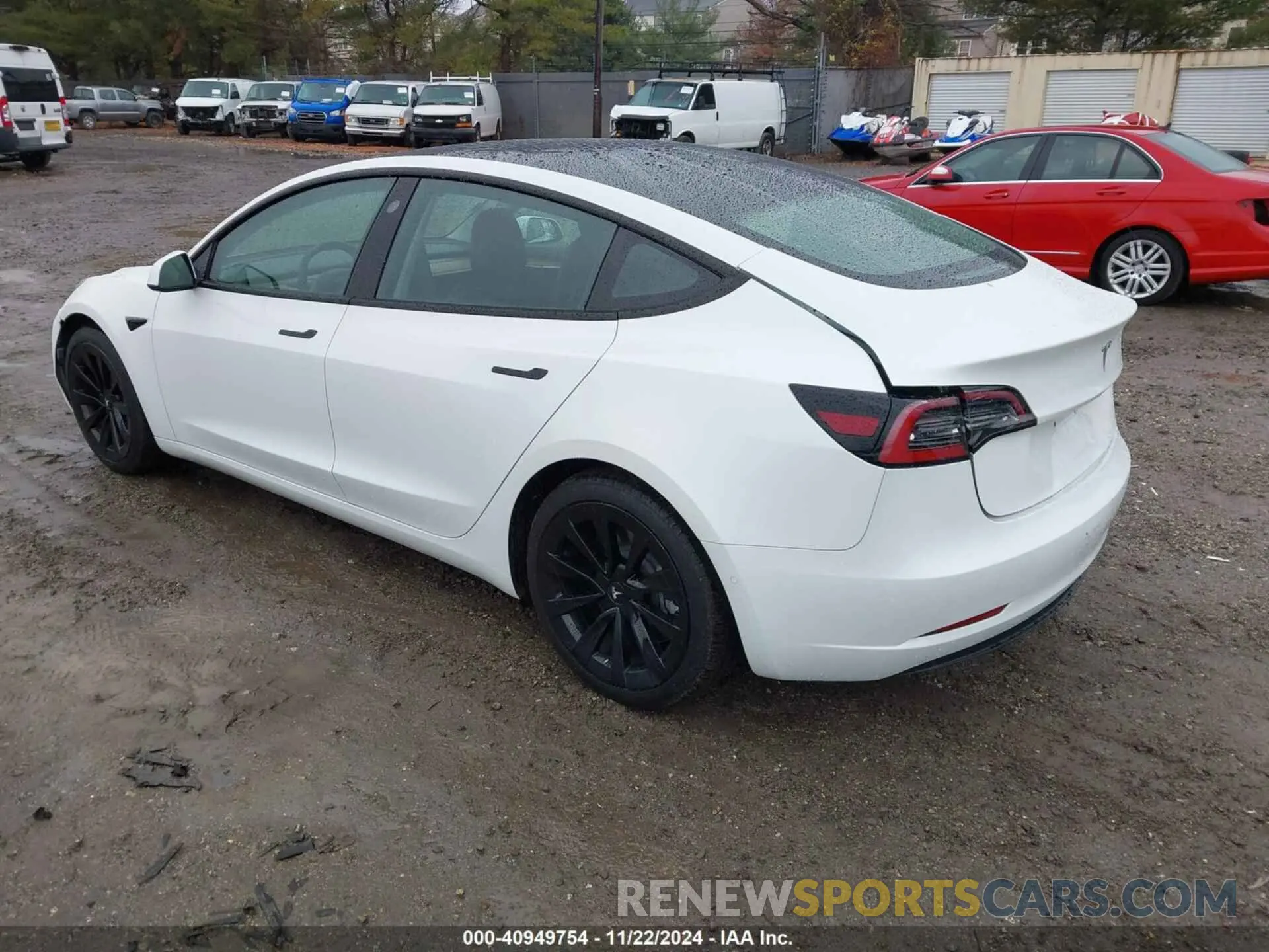 3 fotografías del automóvil dañado 5YJ3E1EA9MF982687 TESLA MODEL 3 2021