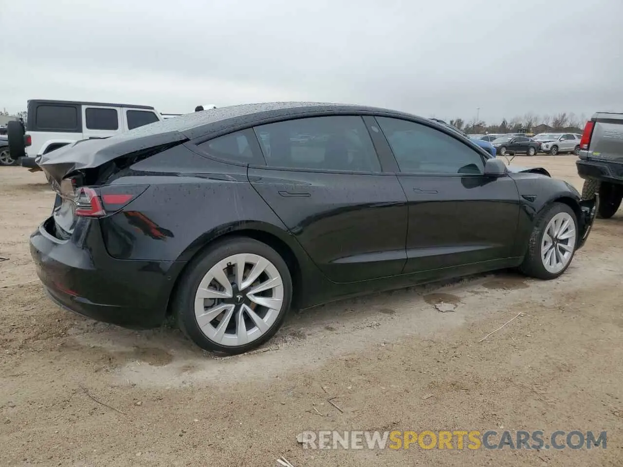 3 fotografías del automóvil dañado 5YJ3E1EA9MF987176 TESLA MODEL 3 2021