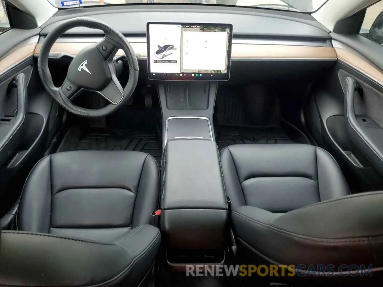 8 fotografías del automóvil dañado 5YJ3E1EA9MF987176 TESLA MODEL 3 2021